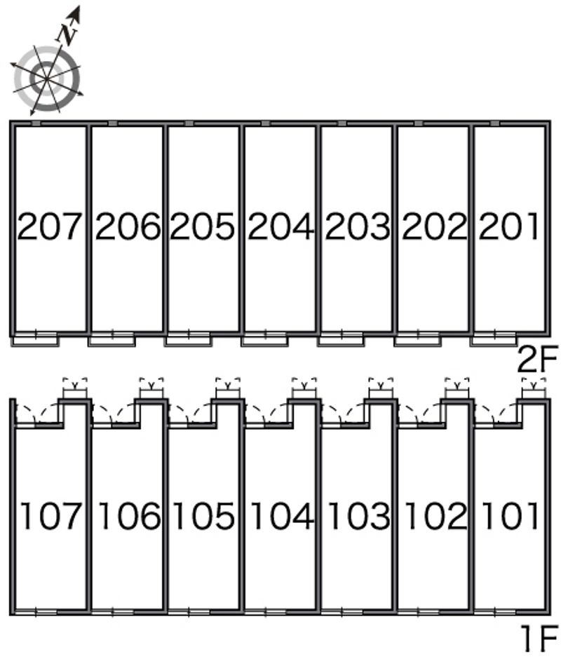 レオネクストリードアンドナナ 間取配置図