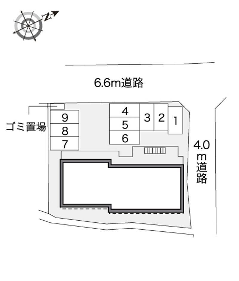 レオパレス一里坦 駐車場