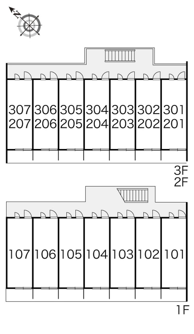 レオパレス彦左衛門 間取配置図