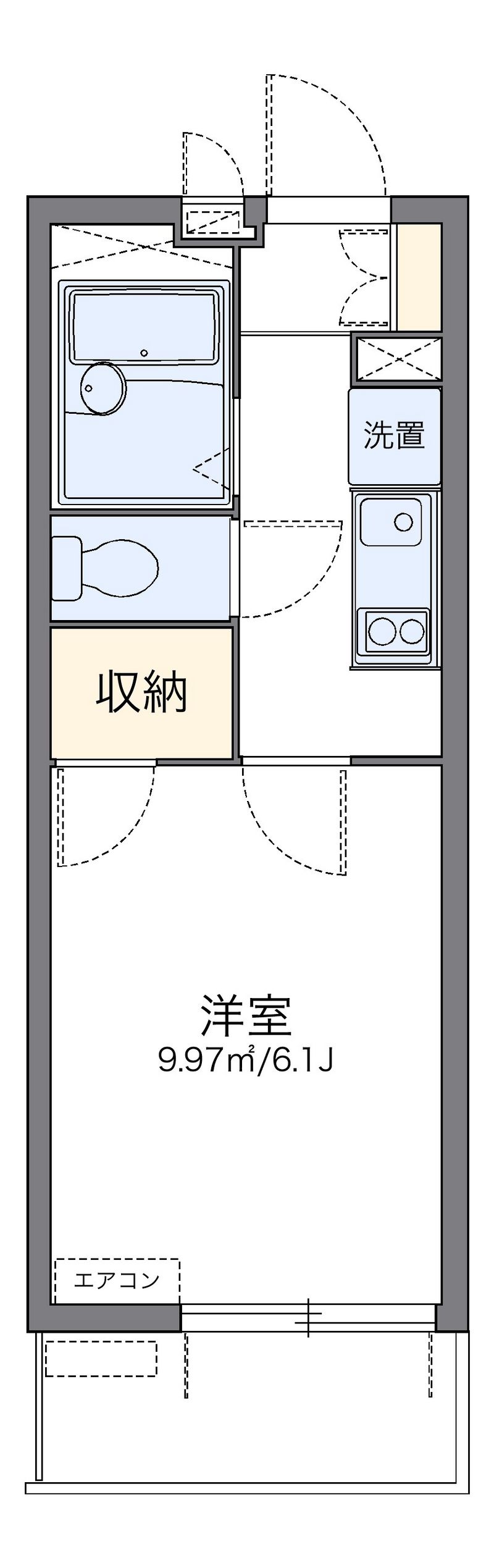 レオパレスＡＳＡＢＡⅡ 間取図