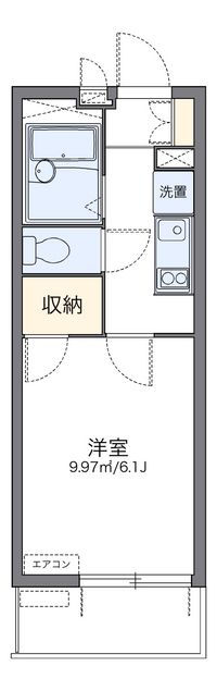 レオパレスＡＳＡＢＡⅡ 間取り図