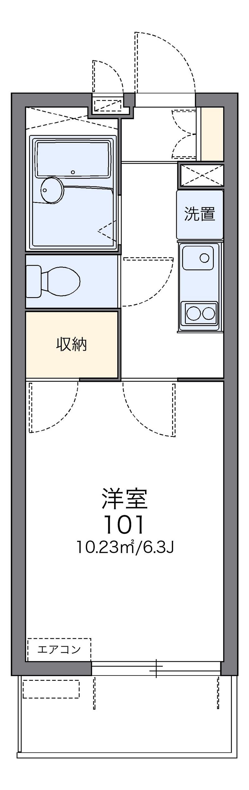 レオパレスアンドゥドゥ 間取図