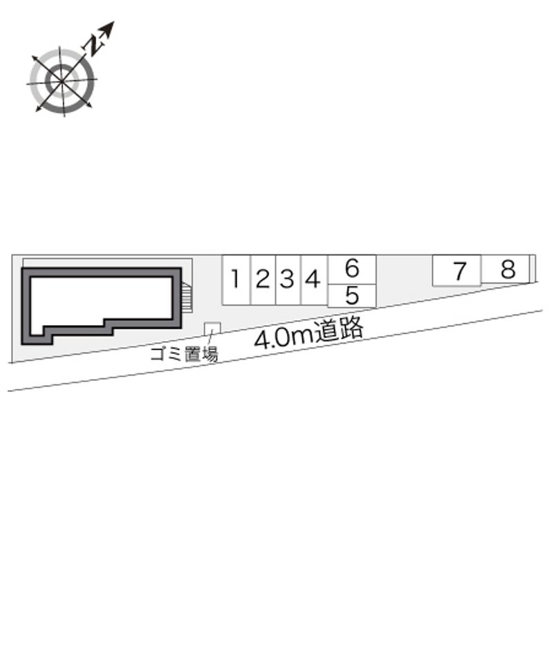レオパレス横浜とつか 配置図