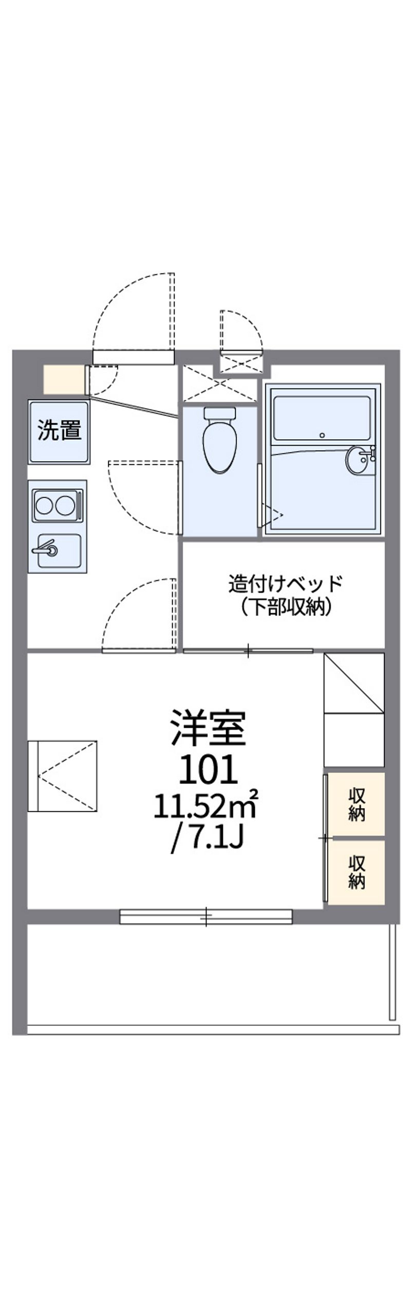 レオパレスＢｌｕｅｔｉｍｅｓ 間取図