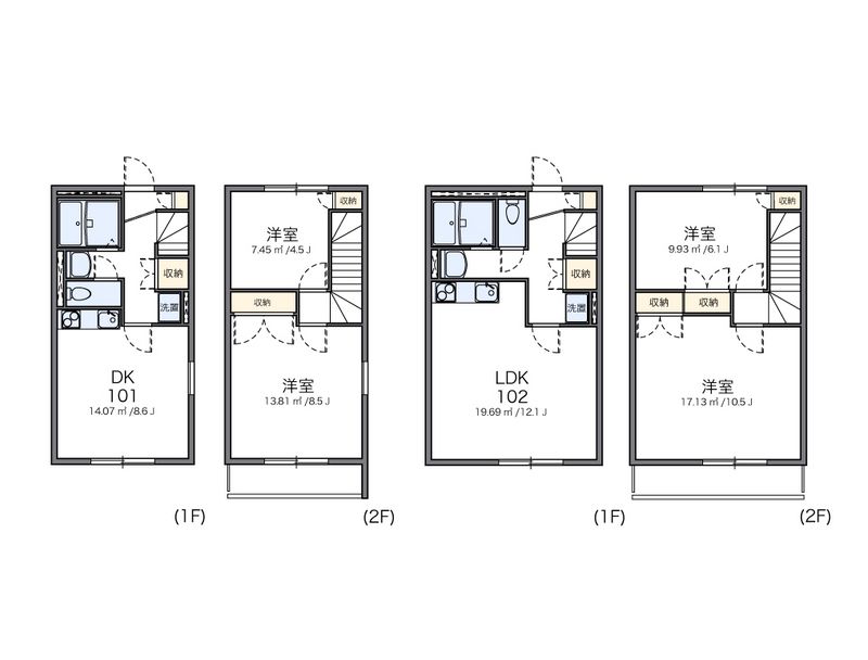 レオパレス中井町１ 間取図