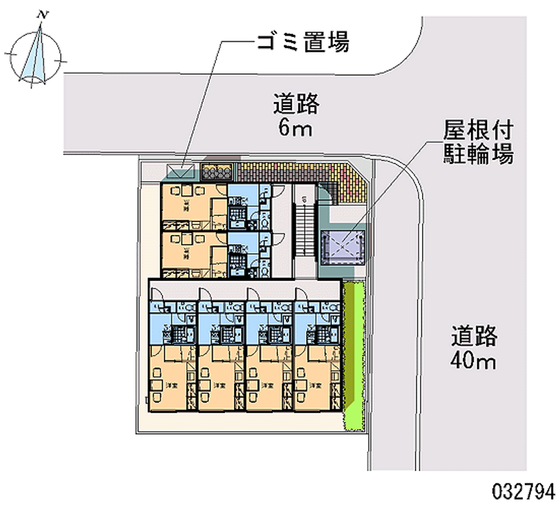 レオパレス北３２ 区画図