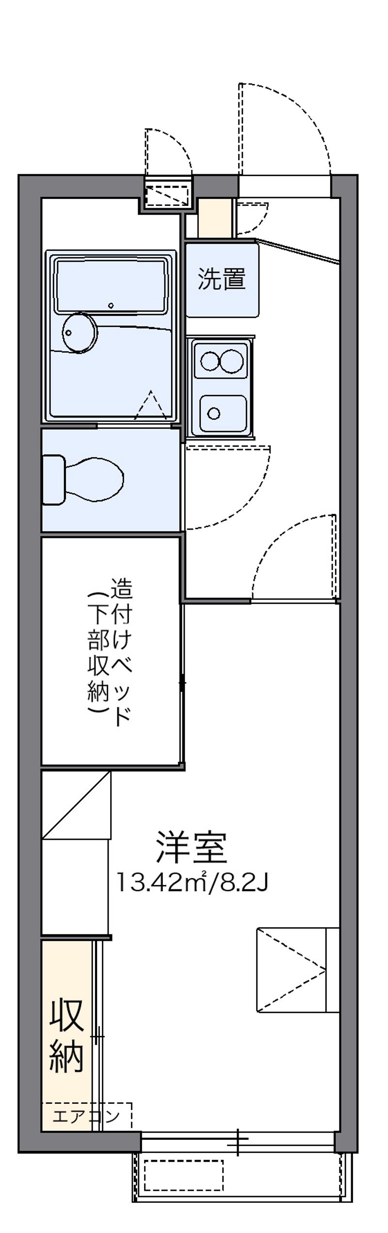 レオパレス東合川Ⅱ 間取図