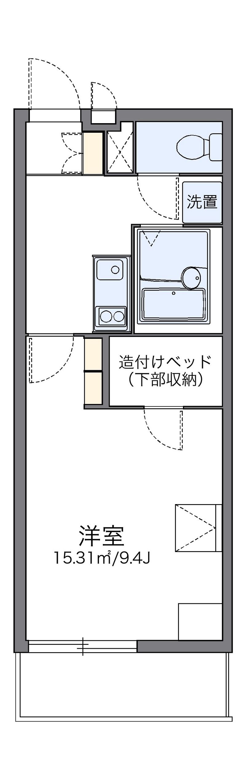 レオパレスビューテラス草内 間取図