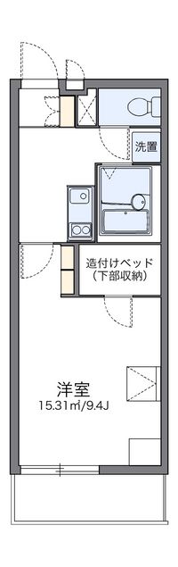 レオパレスビューテラス草内 間取り図