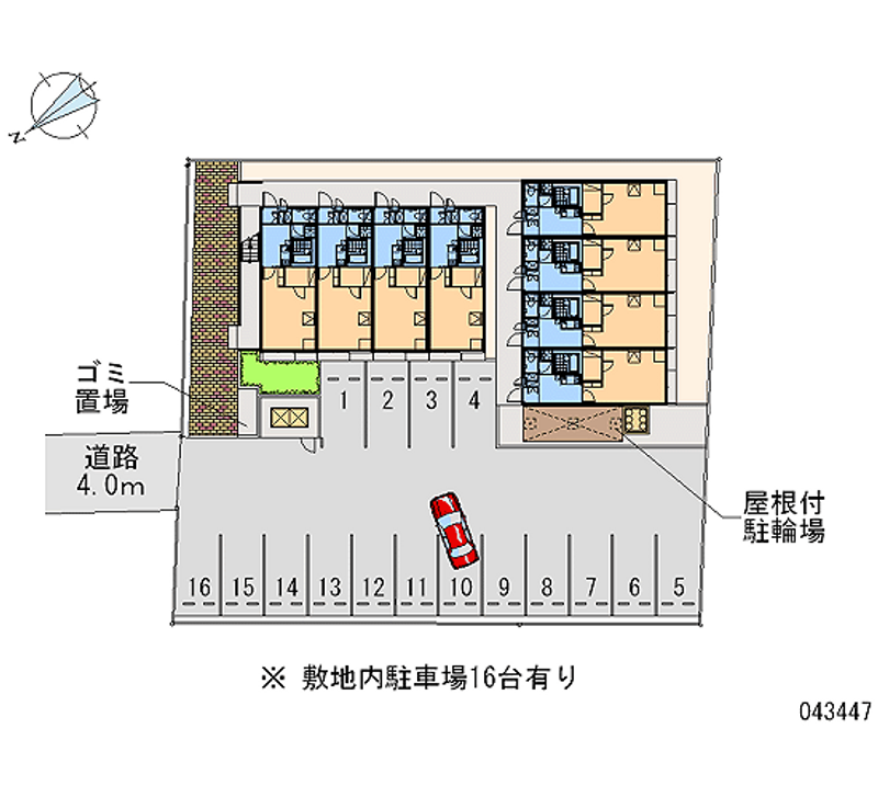 43447 Monthly parking lot