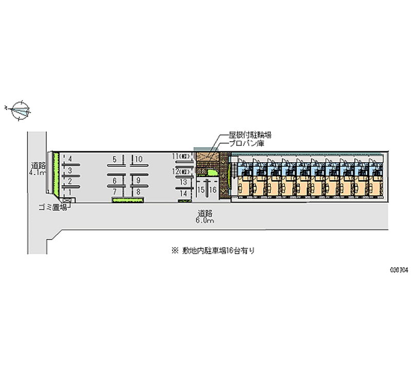 30704 Monthly parking lot