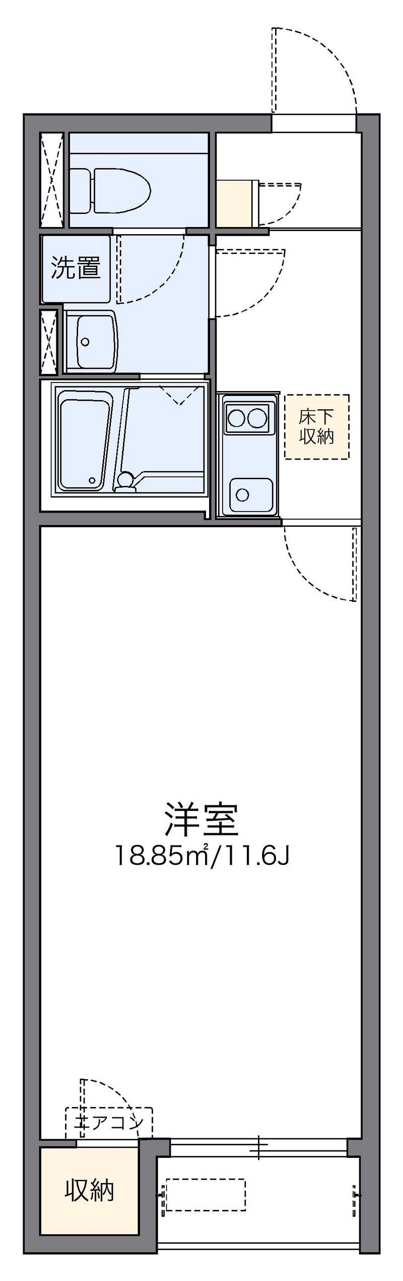 レオネクストウイングＢ 間取図