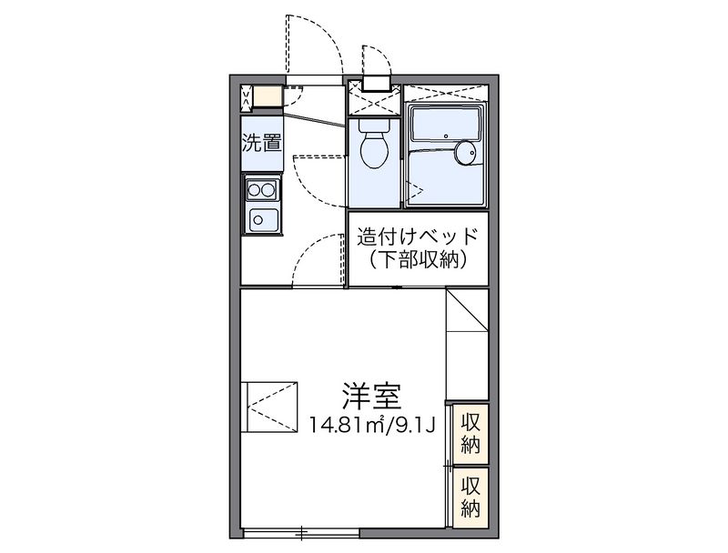 レオパレスルシファー 間取図