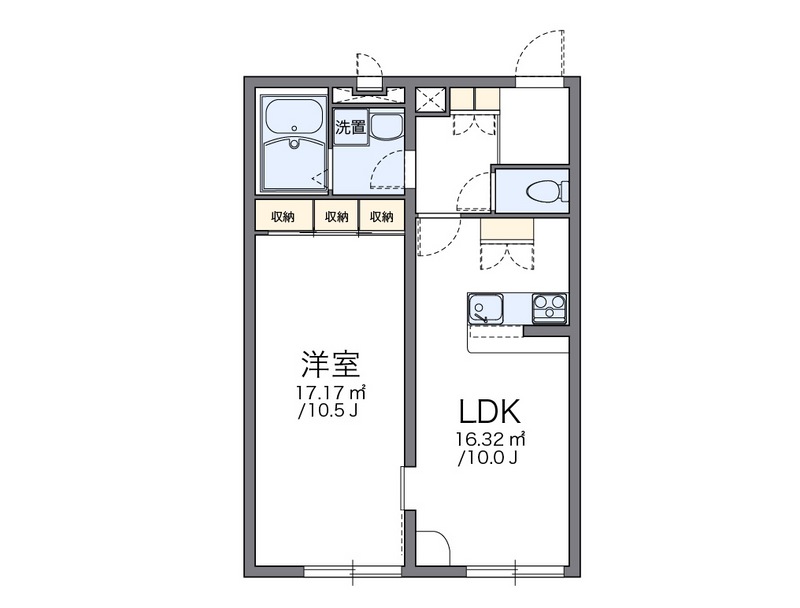 レオパレスｗｉｓｔｅｒｉａ 間取り