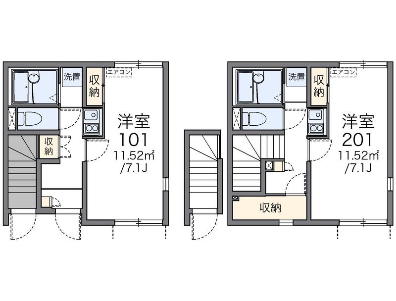 レオネクスト春日ヶ丘荘 間取図