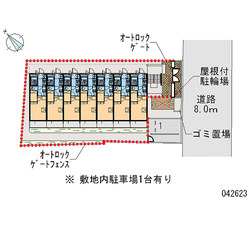 レオパレスグリーンアイビー 月極駐車場