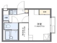 レオパレス三条東山 間取り図