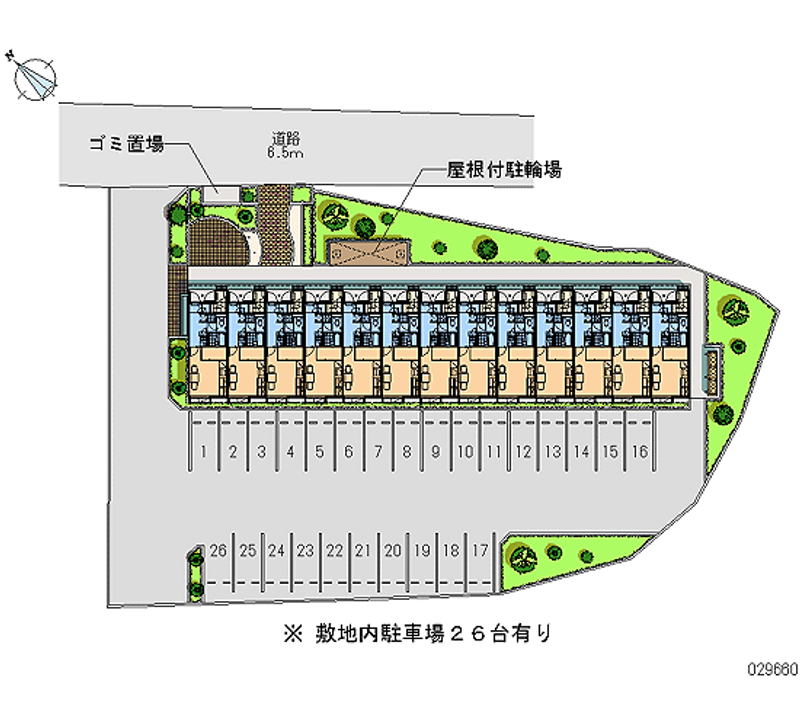 レオパレス多治見陶彩 月極駐車場