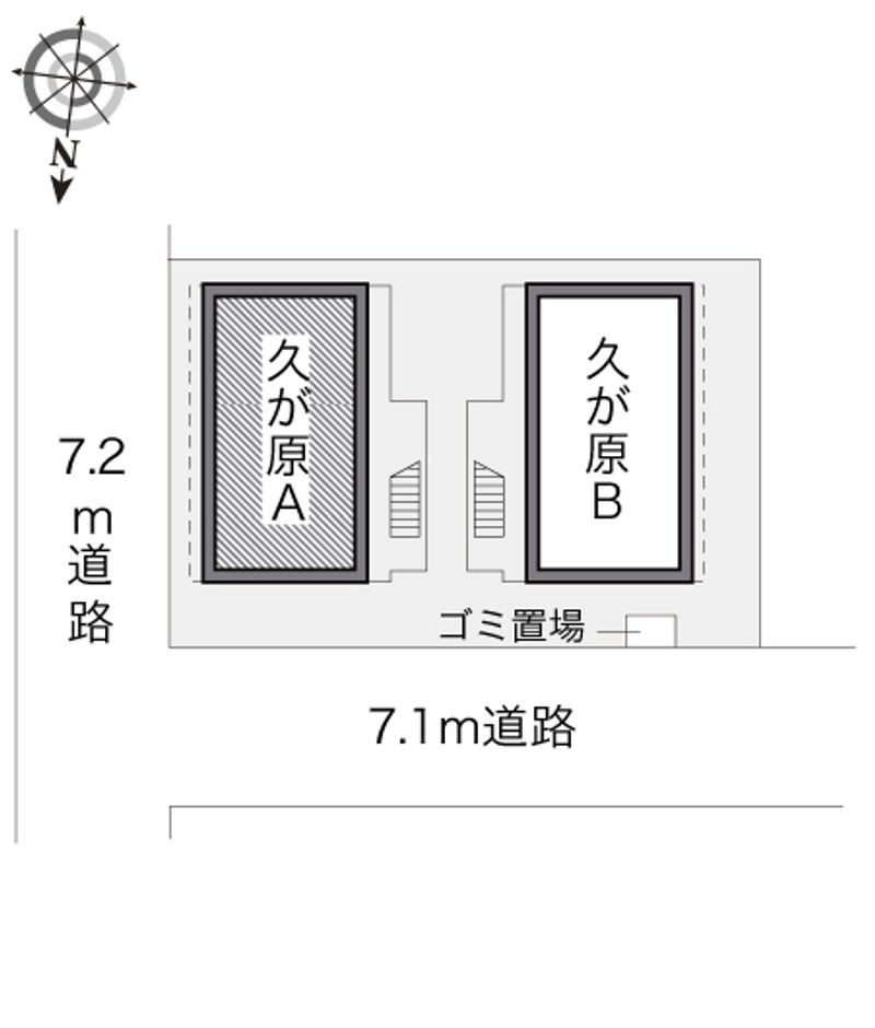 レオパレスパティオ久が原Ａ 配置図