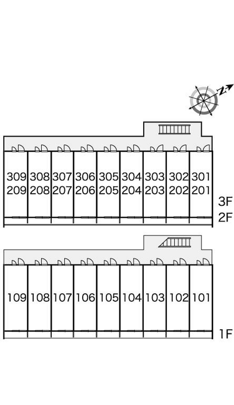 レオパレス桜木 間取配置図
