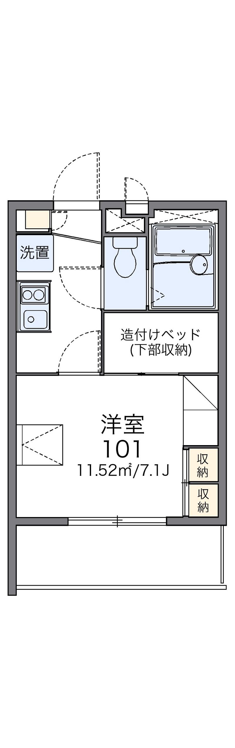 レオパレス内山 間取図