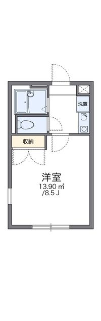 レオパレス峰弐番館 間取り図