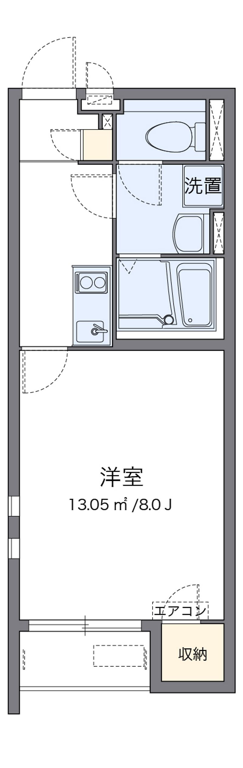 クレイノオレンジドア 間取図