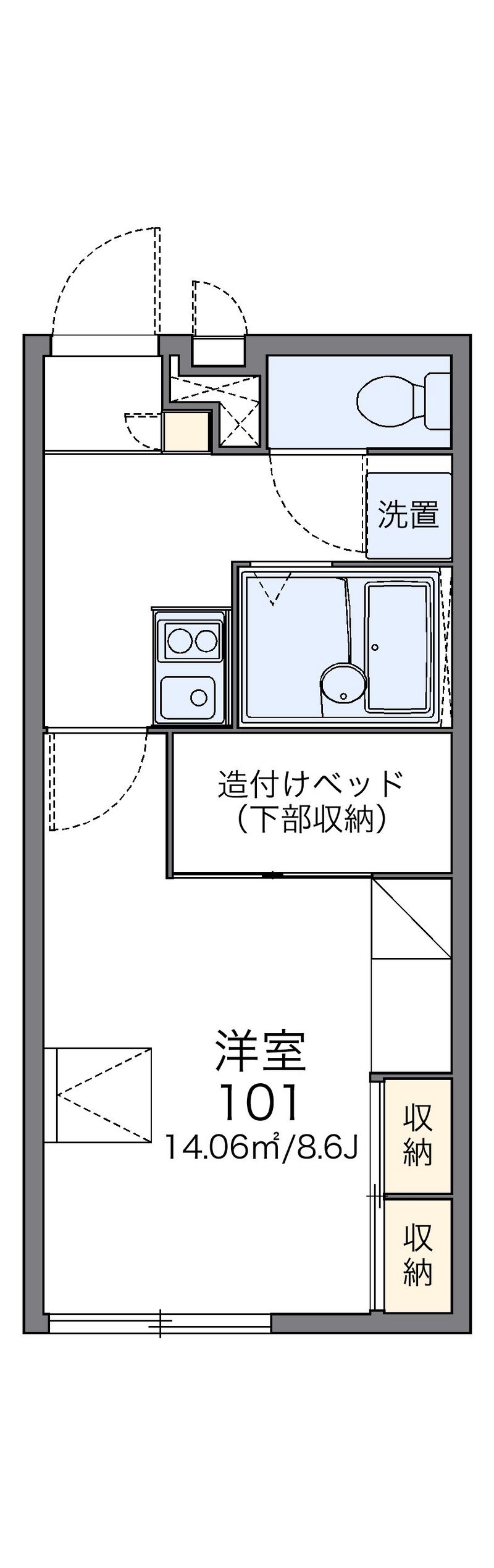 レオパレスクレール　ヨシノ 間取図