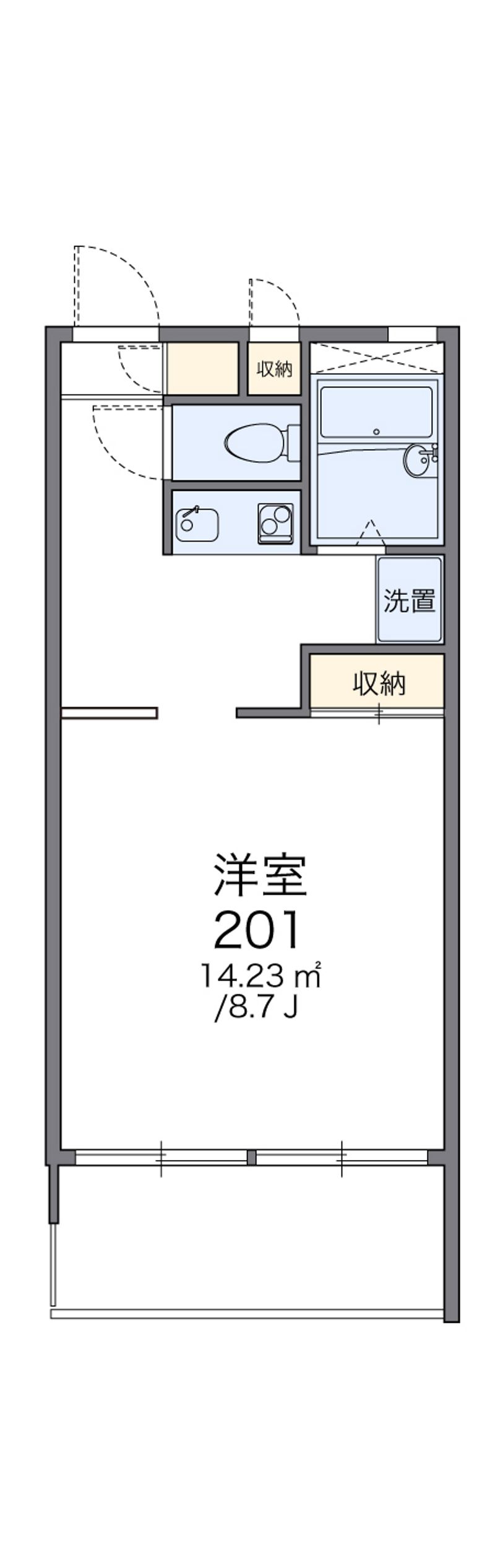 レオパレスフォーリス 間取図