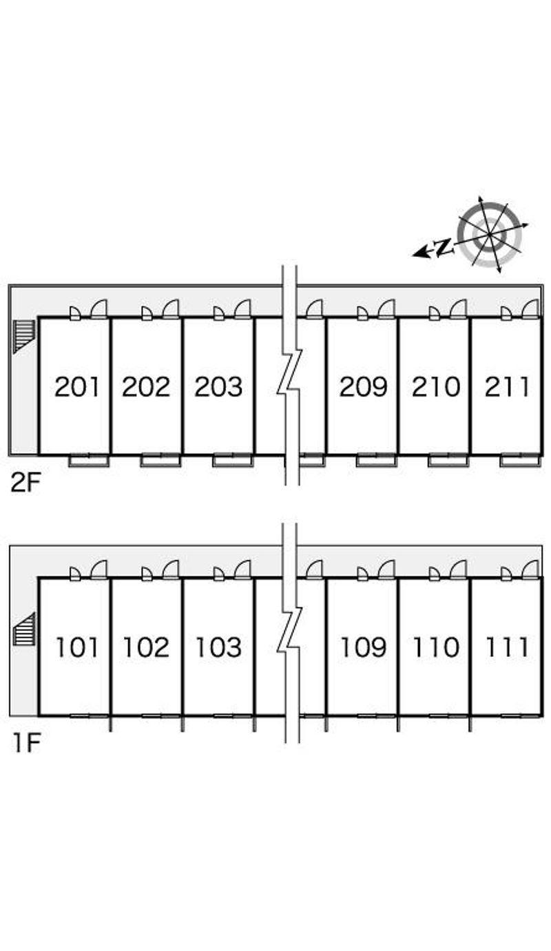 レオパレスパル百田 間取配置図