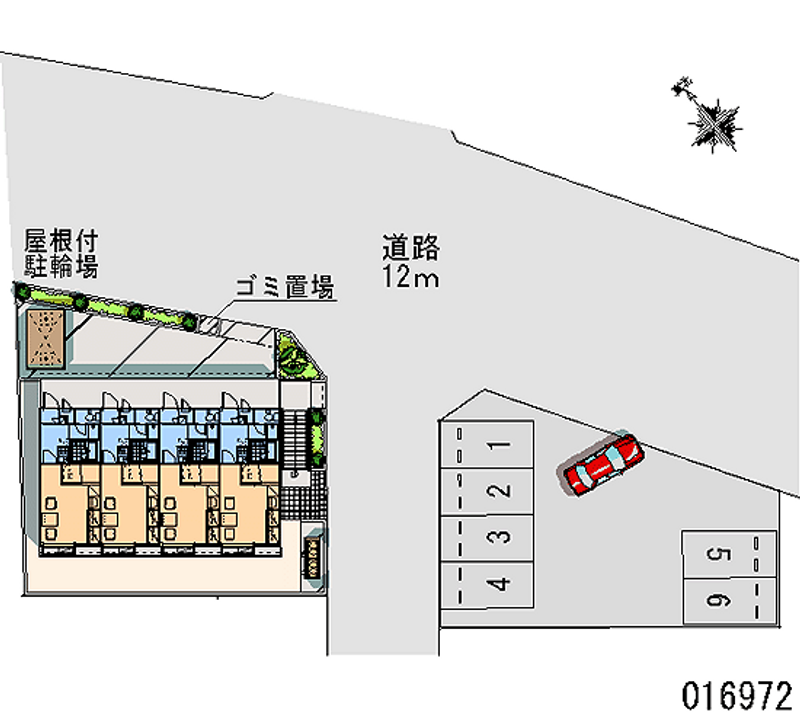 レオパレスまき 月極駐車場