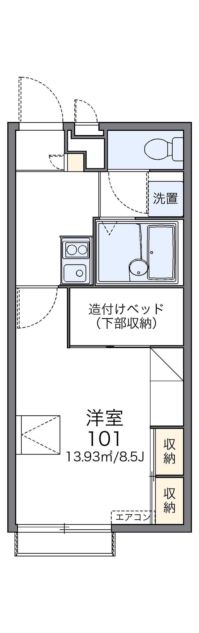 レオパレス幸良Ⅱ 間取図