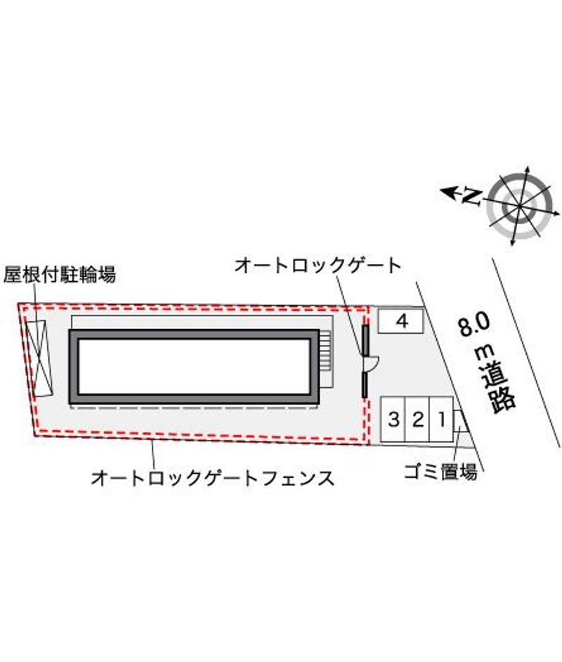 レオパレス武蔵野 配置図