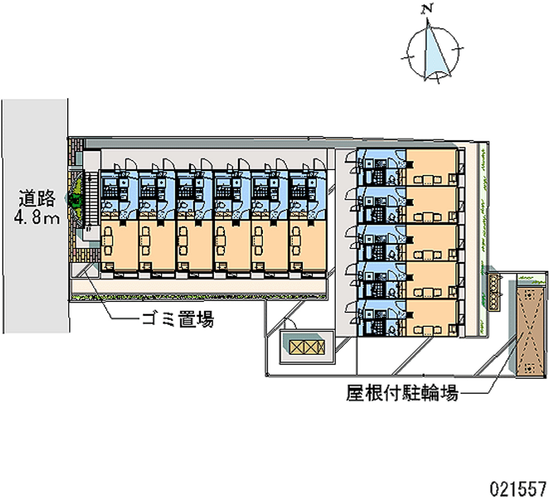 レオパレス御所西 区画図