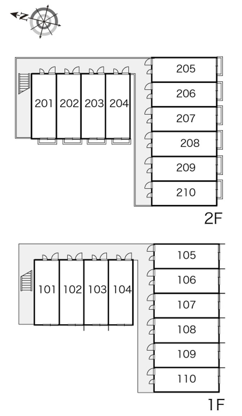 レオパレスコンフォート 間取配置図