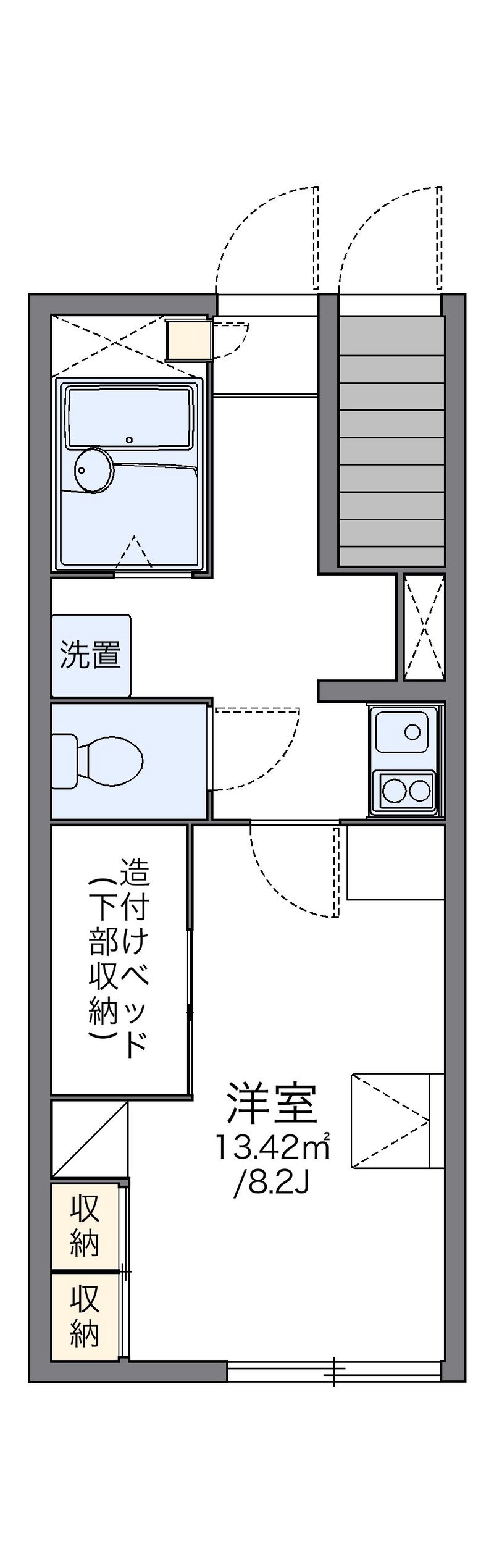 レオパレスエスポア 間取図