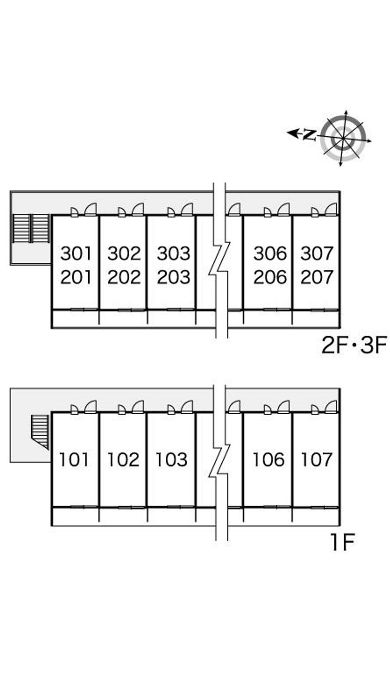 レオパレスＴＡＫＡＫＵＲＡ 間取配置図