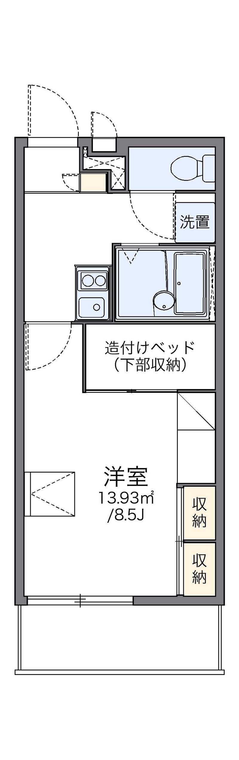 レオパレス蓬莱 間取り