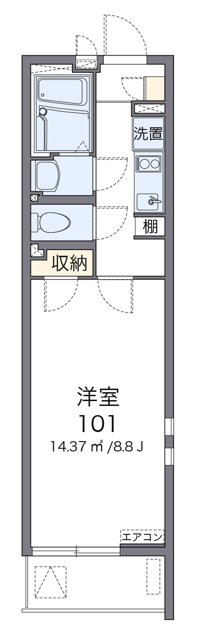 クレイノリバーパーク 間取図