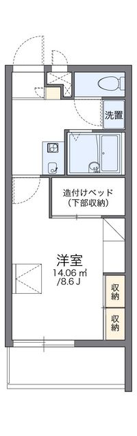 レオパレスルミナス　イースト 間取り図