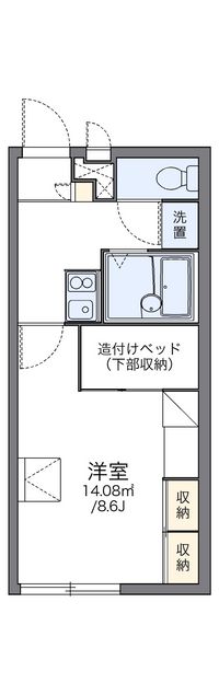 レオパレスウィステリア 間取り図