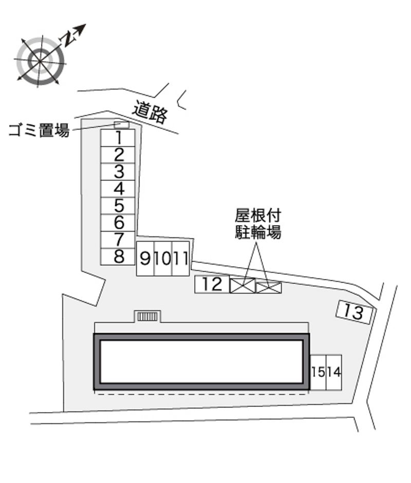 レオパレスハーモニー 配置図
