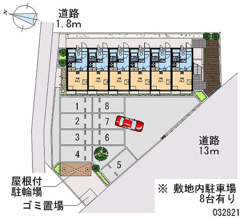 レオパレスリール 月極駐車場