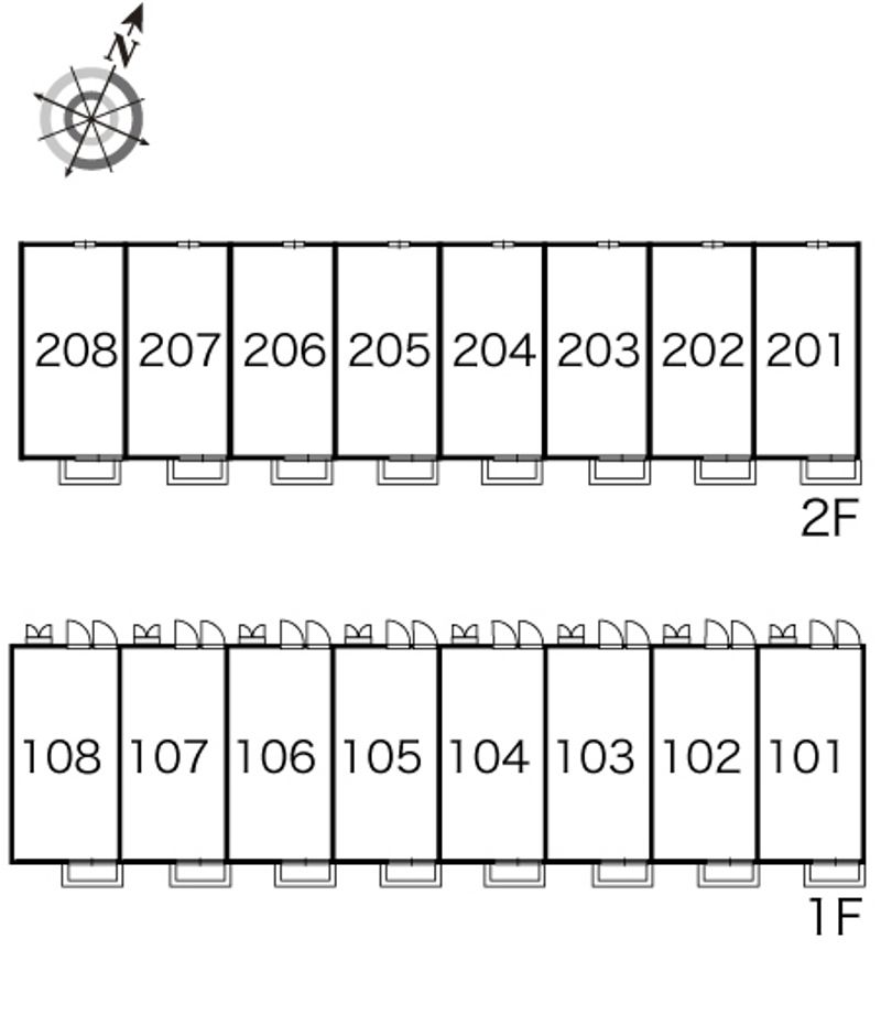 レオパレスアネックス・ユキ 間取り配置図
