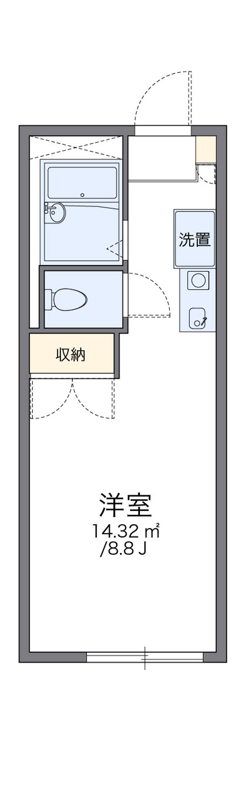 レオパレス紫苑 間取り
