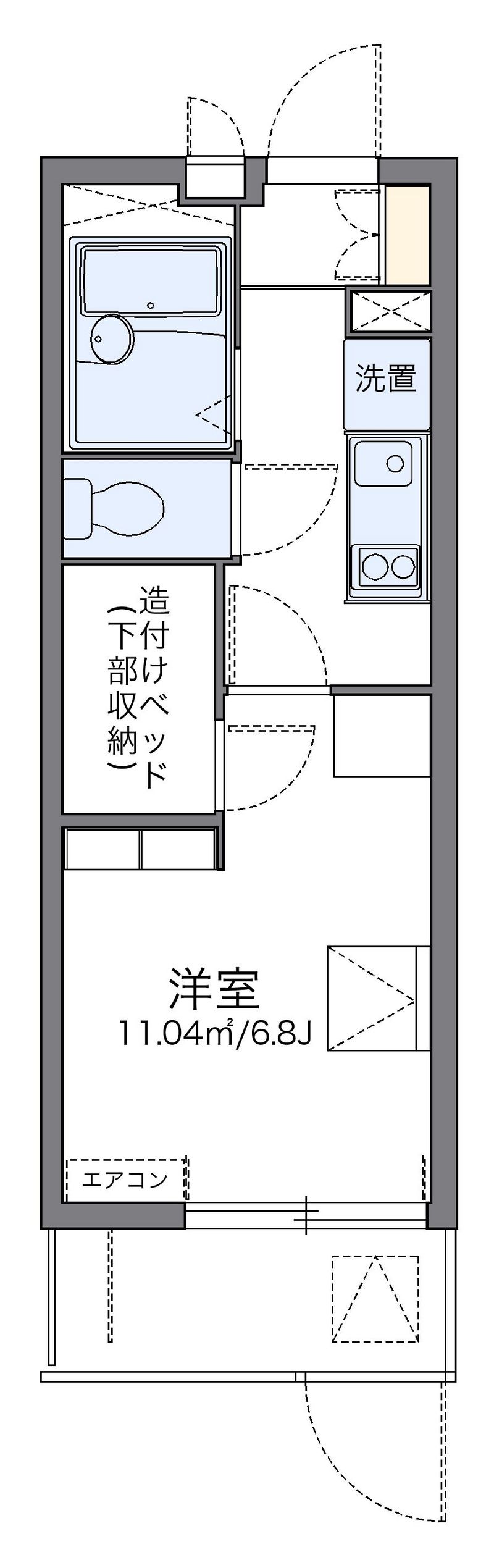 leopalace Nanakuma 户型图