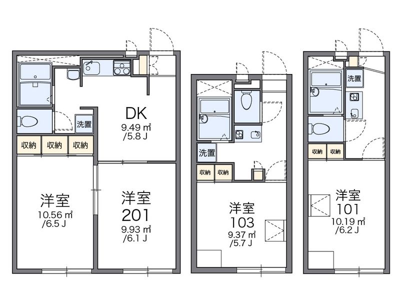 レオパレスネイティブⅡ 間取図