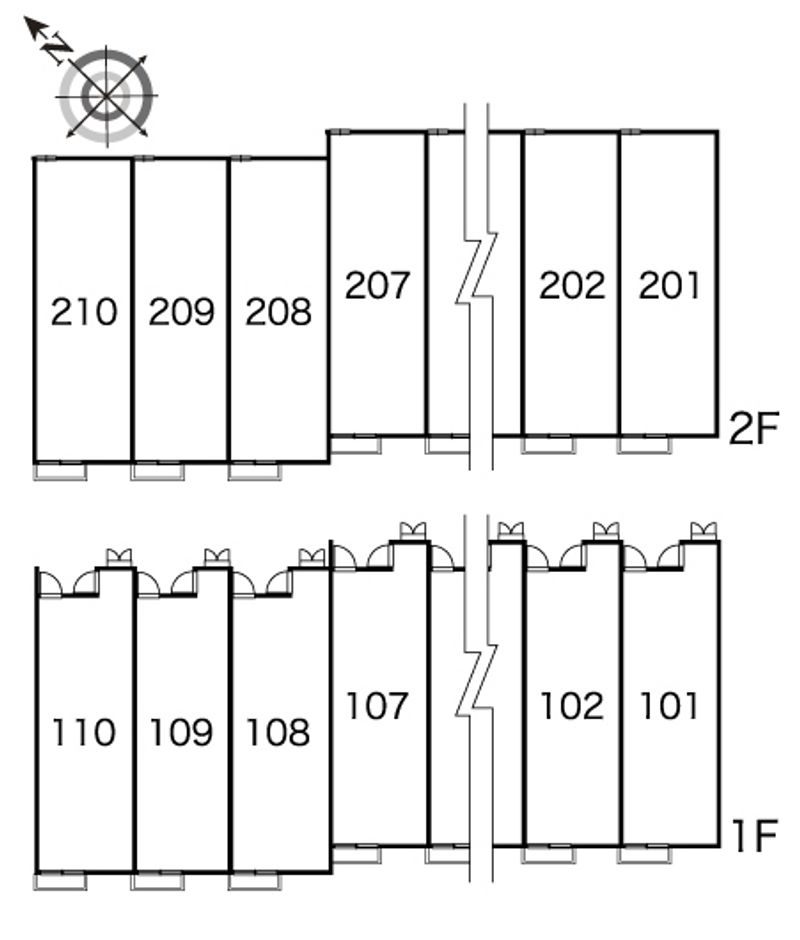 レオパレス森蔵 間取配置図