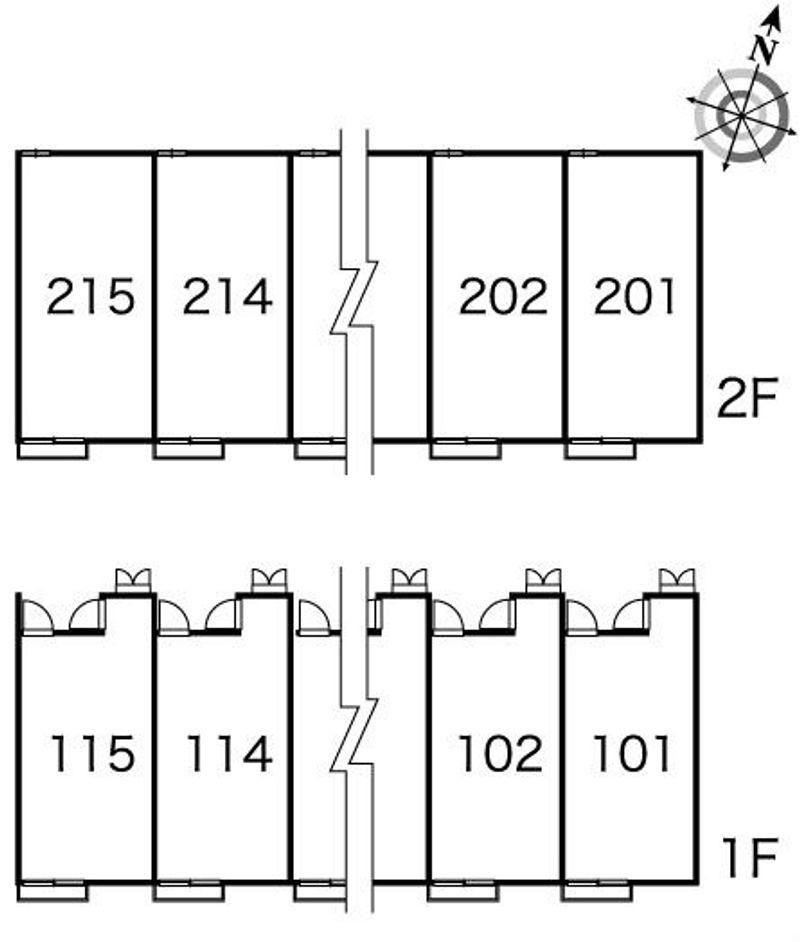 レオパレスＫＡＴＡＹＡＭＡⅡ 間取配置図