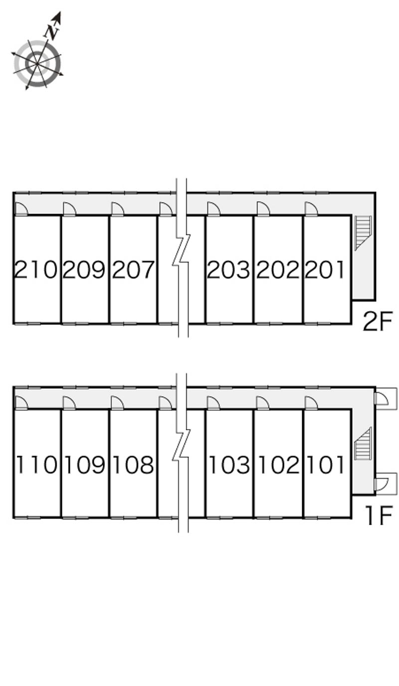 レオパレスフローラ 間取配置図